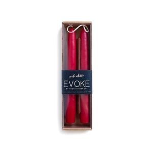 Evoke by Made Market Large 10” Taper Candles (Red)